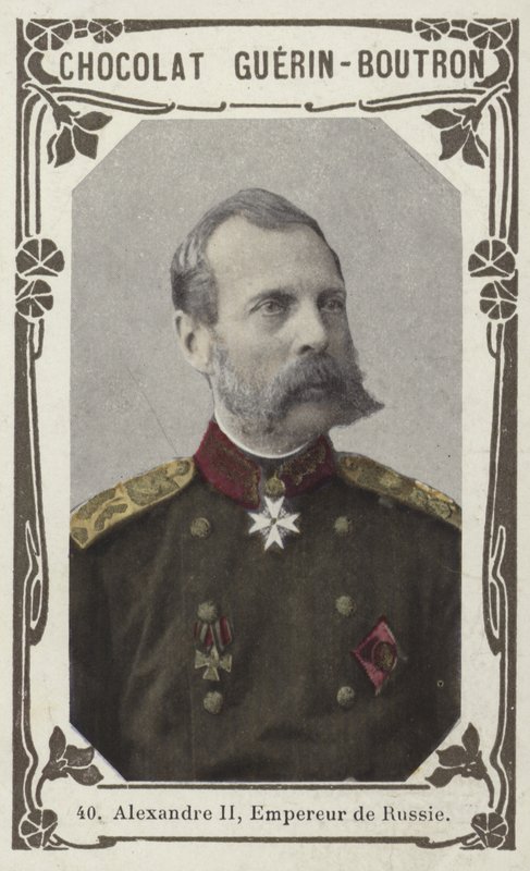 Aleksander II, cesarz Rosji (kolorowe zdjęcie) autorstwa French School
