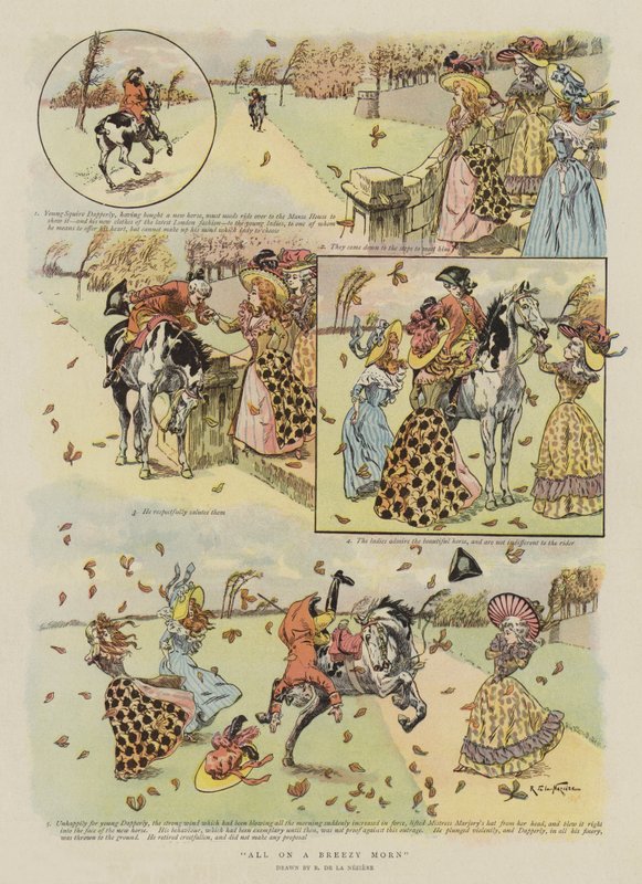 Wszystko na Breezy Morn (chromolitho) autorstwa French School