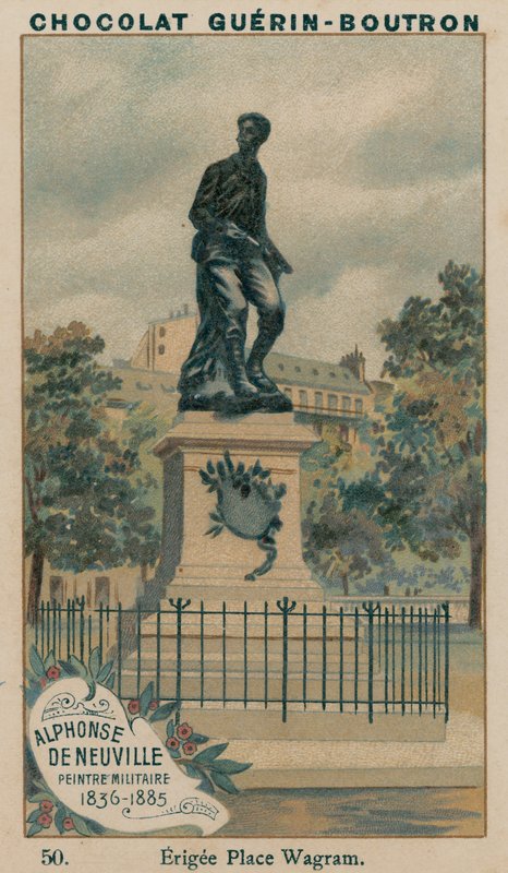 Alphonse De Neuville, malarz wojskowy, 1836-1885, Erigee Place Wagram autorstwa French School