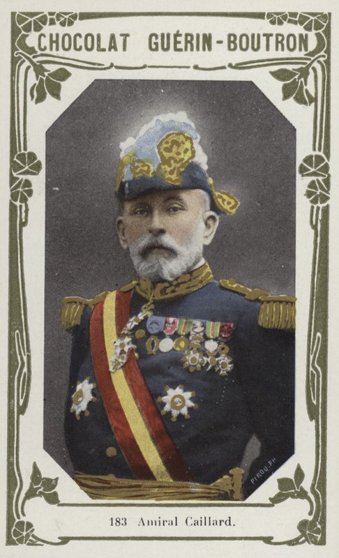 Amiral Caillard (kolorowe zdjęcie) autorstwa French School