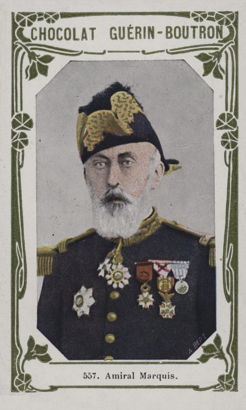 Amiral Marquis (kolorowe zdjęcie) autorstwa French School