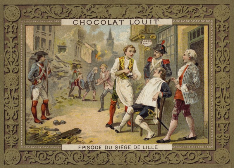 Odcinek podczas oblężenia Lille we Francji, 1792 autorstwa French School