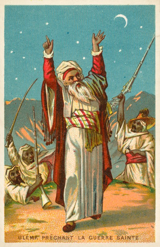 Ulama głoszący dżihad (chromolitho) autorstwa French School