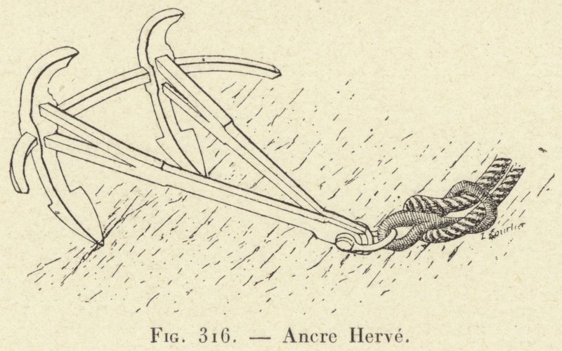 Ancre Herve (grawerowanie) autorstwa French School