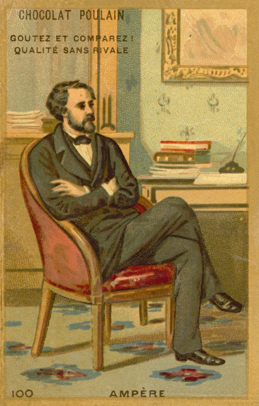 Andre-Marie Ampere, francuski fizyk autorstwa French School