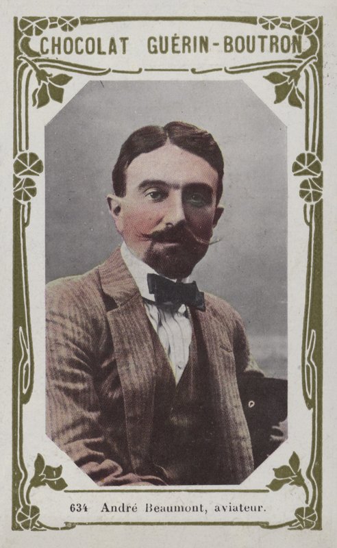 Andre Beaumont, lotnik (kolorowe zdjęcie) autorstwa French School