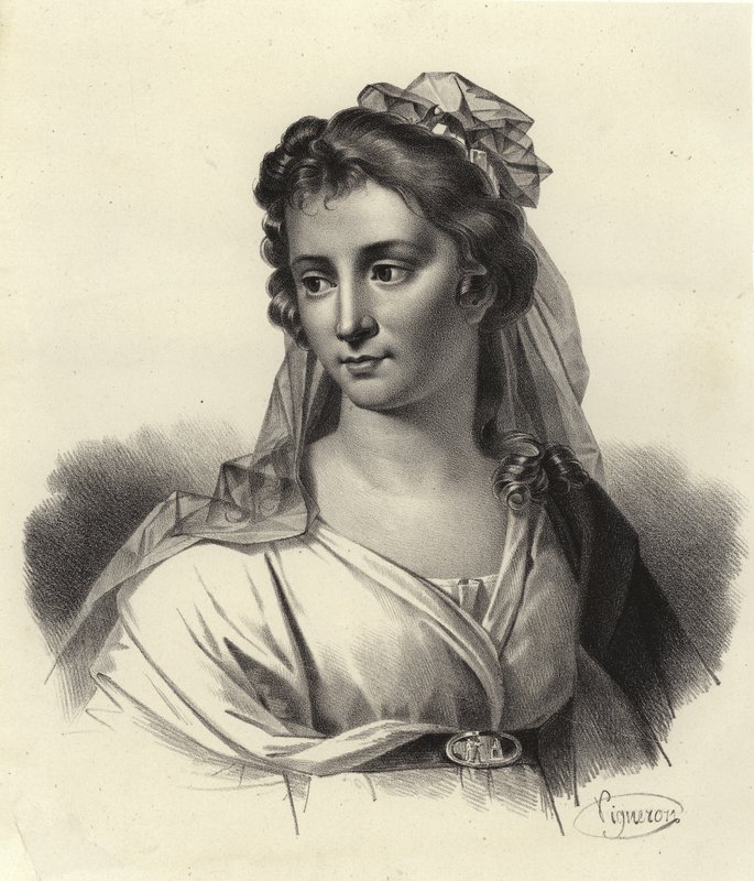 Angelica Kauffman, szwajcarsko-austriacka artystka autorstwa French School