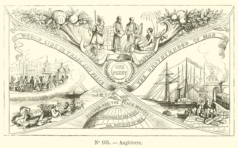 Angleterre (grawerowanie) autorstwa French School
