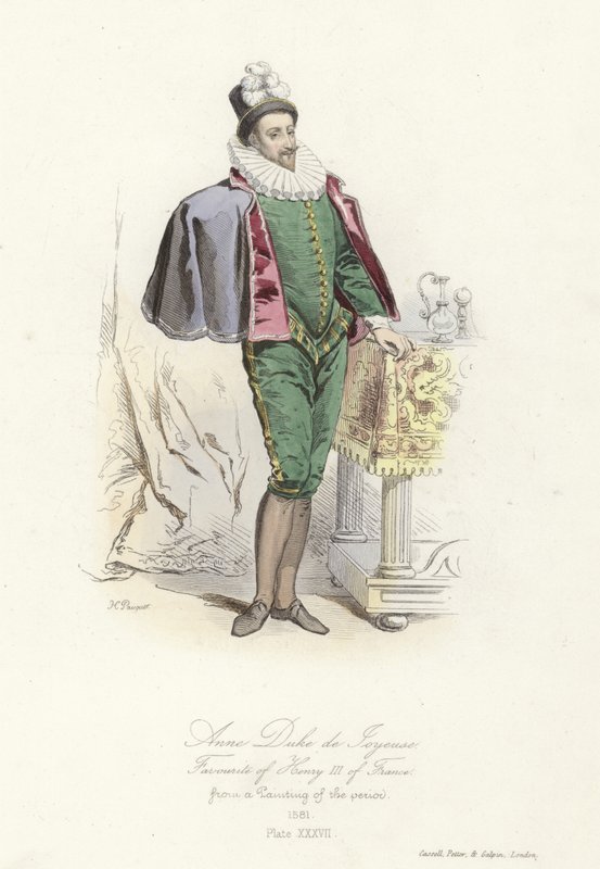 Anna, książę Joyeuse, ulubieniec Henryka III we Francji autorstwa French School