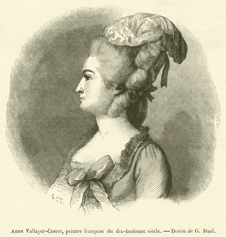 Anne Vallayer-Coster, francuska malarka XVIII wieku (grafika) autorstwa French School