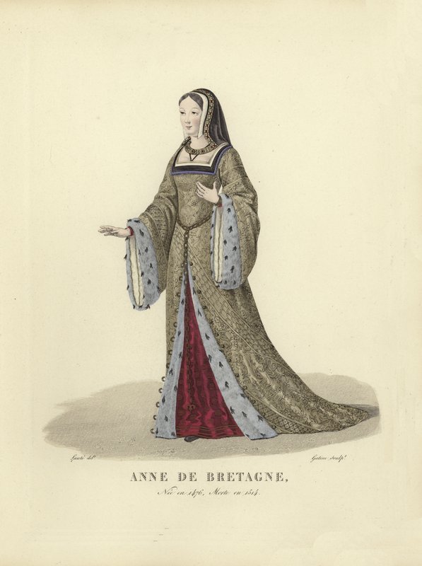 Anna z Bretanii, królowa małżonka Karola VIII i Ludwika XII Francji autorstwa French School