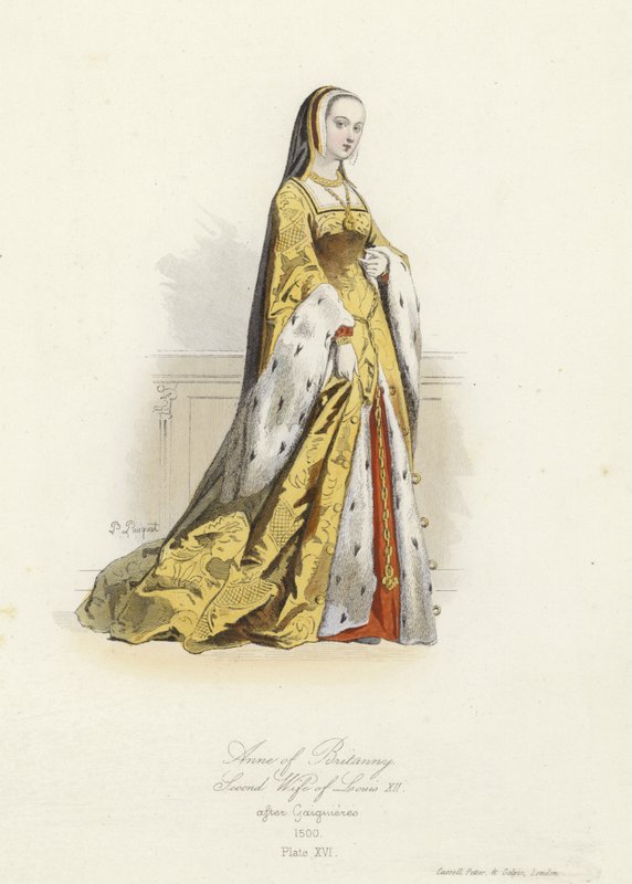 Anna z Bretanii, druga żona Ludwika XII Francji autorstwa French School