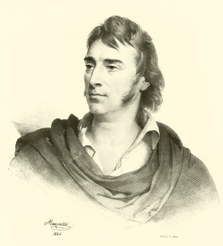 Antoine-Jean Gros, portret (grafika) autorstwa French School