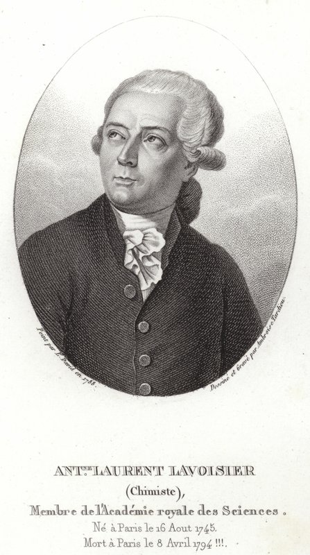 Antoine Laurent de Lavoisier autorstwa French School