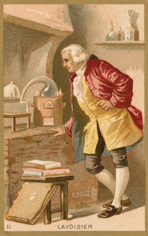 Antoine Lavoisier, francuski chemik autorstwa French School