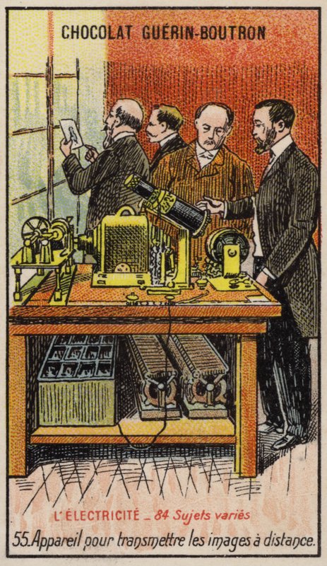 Aparatura do przesyłania obrazów na odległość (chromolitho) autorstwa French School