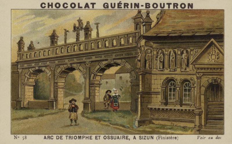Łuk Triumfalny i Ossuarium w Sizun, Finistere autorstwa French School