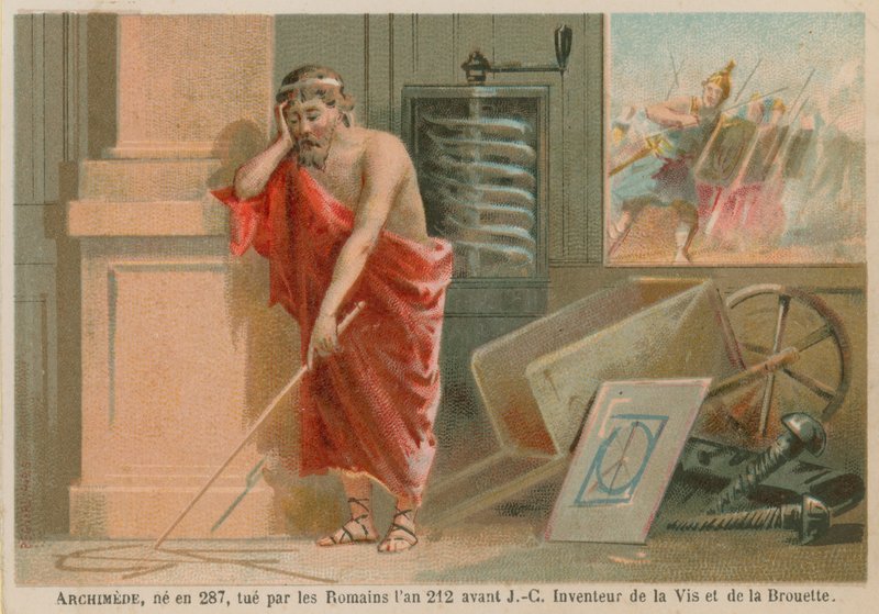 Archimedes, grecki naukowiec, matematyk i wynalazca z III wieku pne autorstwa French School