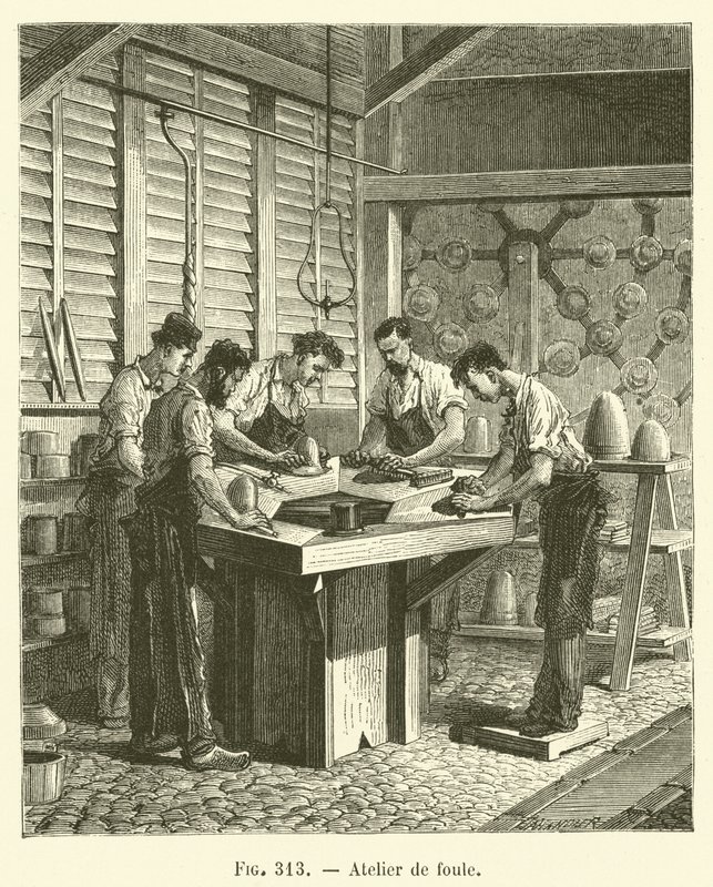 Warsztaty tłumu (grawerowanie) autorstwa French School