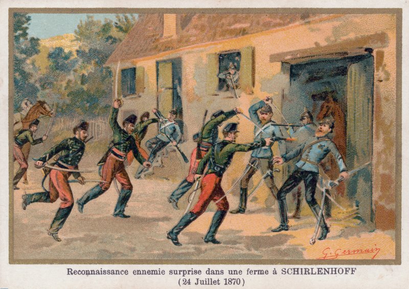 Atak na farmę w Schirlenhoff autorstwa French School