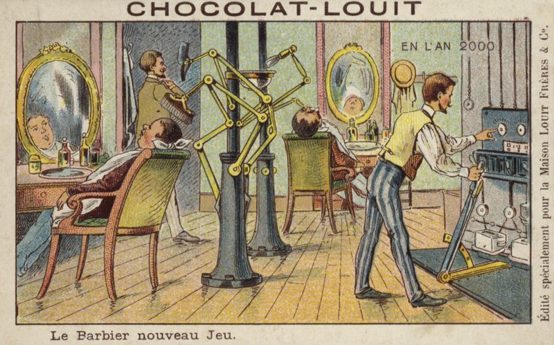 Zautomatyzowany salon fryzjerski w 2000 roku autorstwa French School