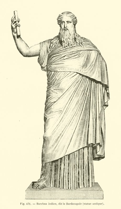 Bachus Indian, Dit Le Sardanapale (Grawerowanie) autorstwa French School