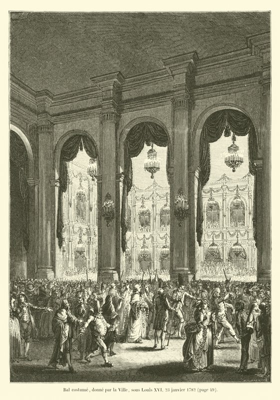 Bal kostiumowy, nadany przez Miasto, za Ludwika XVI, 23 stycznia 1782 autorstwa French School