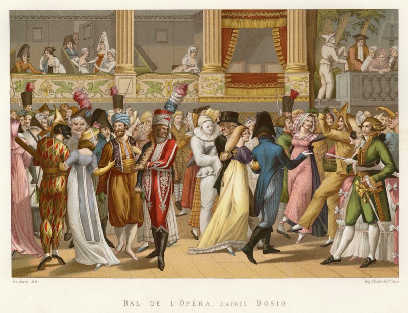 Bal w operze, według Bosio (chromolit) autorstwa French School