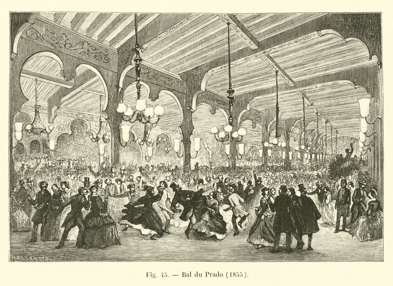 Bal du Prado, 1855 autorstwa French School