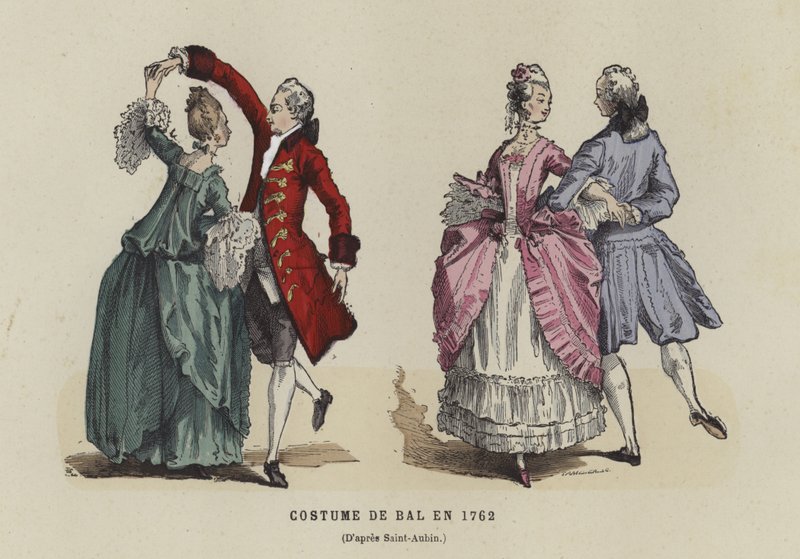 Kostium balowy, 1762 autorstwa French School