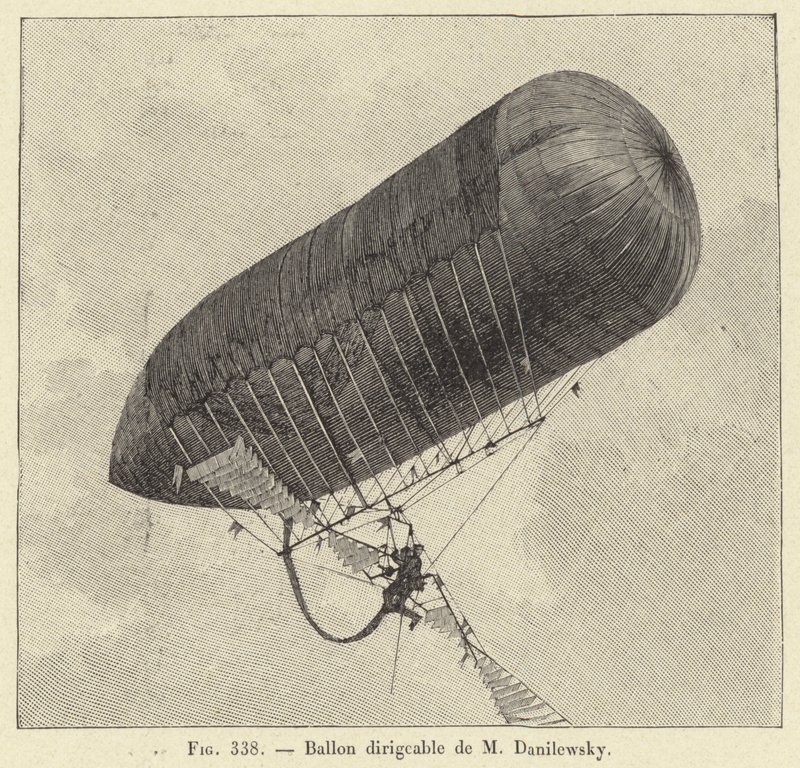 Balon sterowiec autorstwa M. Danilewsky