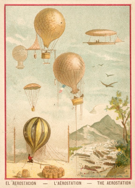 Balonowanie (chromolitho) autorstwa French School