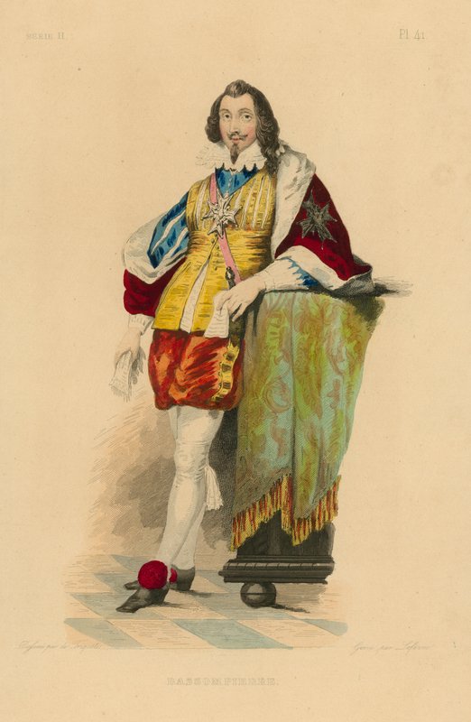 Bassompierre (kolorowy grawerunek) autorstwa French School