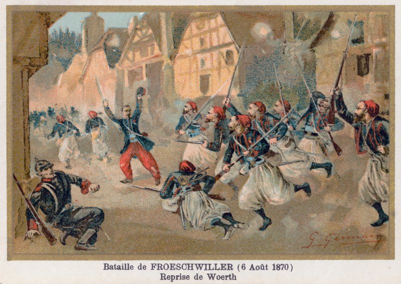 Bitwa pod Froeschwiller, Odbicie Woerth autorstwa French School