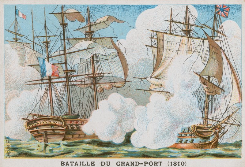 Bitwa o Wielki Port, 1810 autorstwa French School