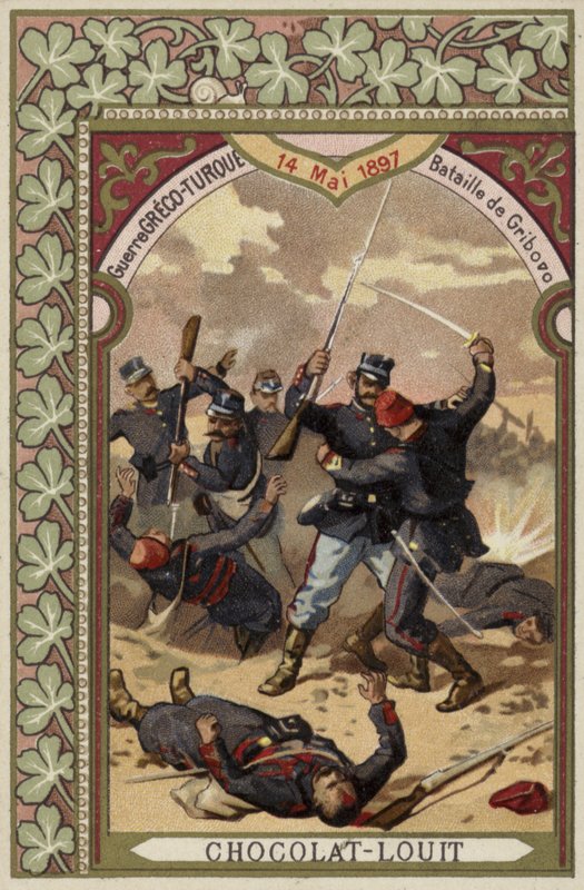 Bitwa pod Gribovo, wojna grecko-turecka, 14 maja 1897 autorstwa French School