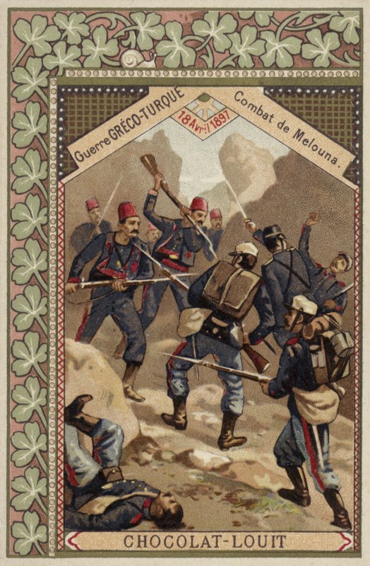 Bitwa pod Melouną, wojna grecko-turecka, 18 kwietnia 1897 autorstwa French School