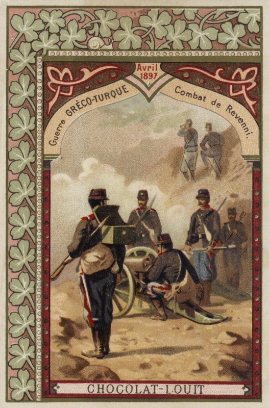 Bitwa pod Revenni, wojna grecko-turecka, kwiecień 1897 autorstwa French School