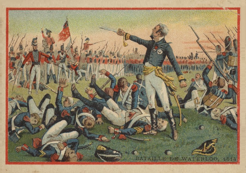 Bitwa pod Waterloo w 1814 r. autorstwa French School