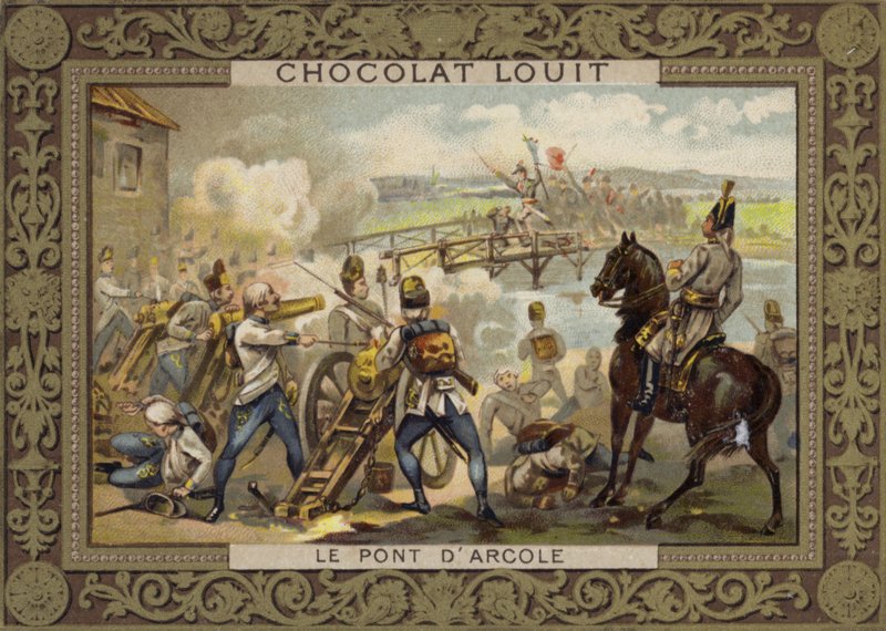 Bitwa pod mostem Arcole, Włochy, 1796 autorstwa French School