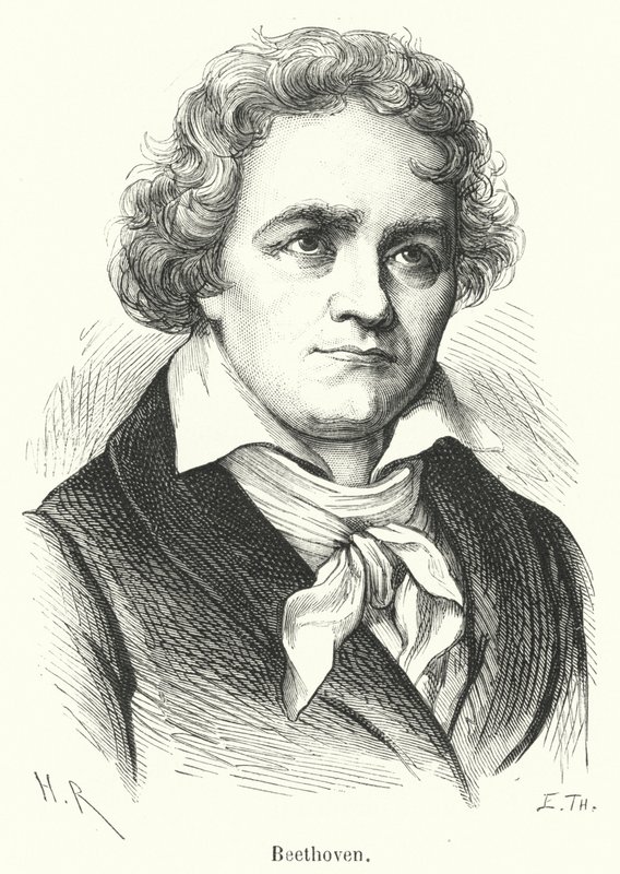 Beethoven (Grawerowanie) autorstwa French School