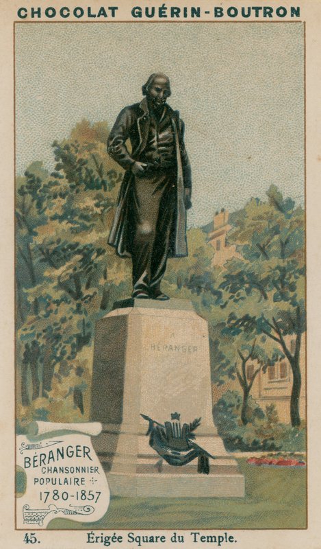 Beranger, Chansonnier Populaire, 1780-1857, Erigee Square du Temple autorstwa French School