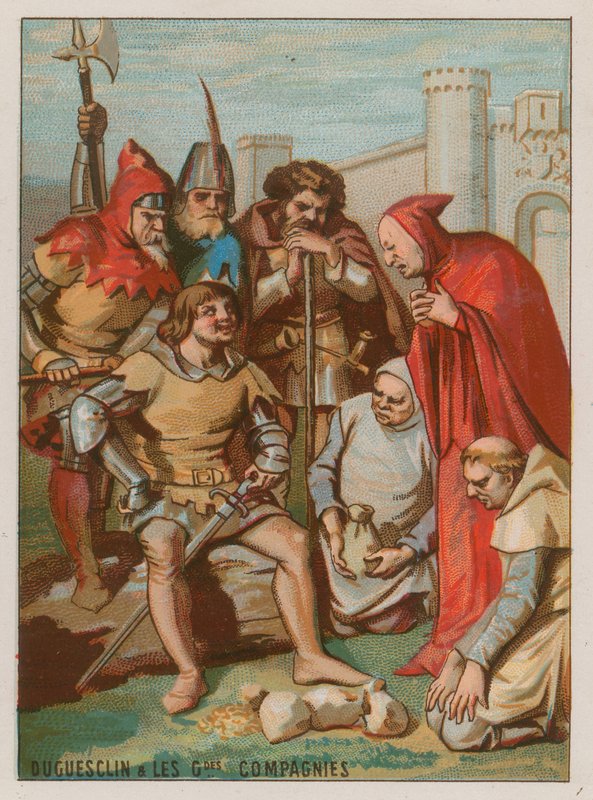 Bertrand du Guesclin przekonuje Wolne Spółki do zjednoczenia autorstwa French School