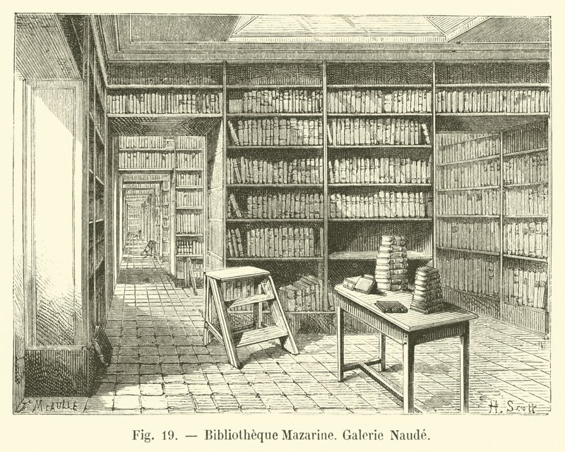 Biblioteka Mazarine, Galeria Naude autorstwa French School