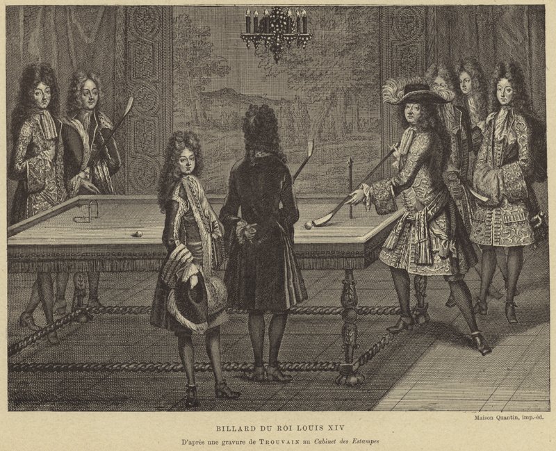 Stół bilardowy króla Francji Ludwika XIV autorstwa French School