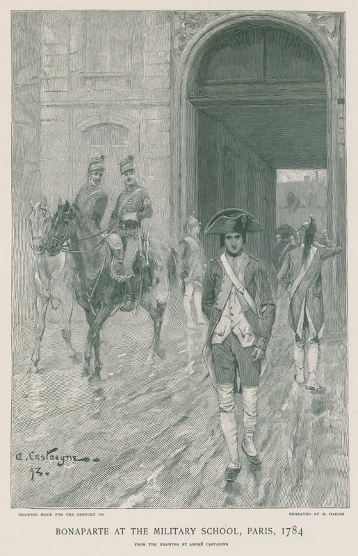 Bonaparte w Szkole Wojskowej autorstwa French School