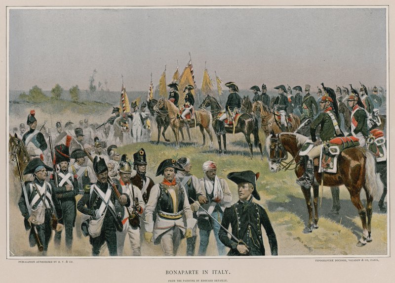 Bonaparte we Włoszech autorstwa French School