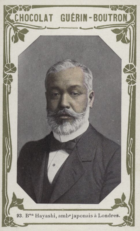 Boutron Hayashi, ambasador Japonii w Londynie (kolorowe zdjęcie) autorstwa French School