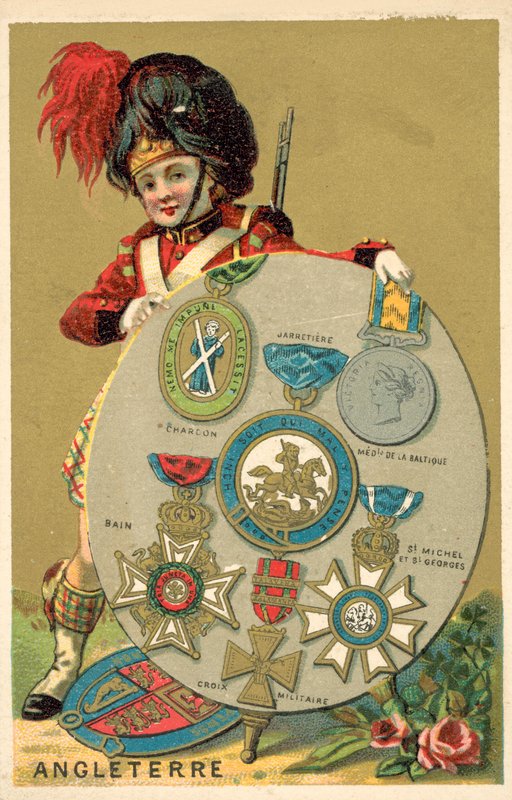 Brytyjskie medale (chromolitho) autorstwa French School