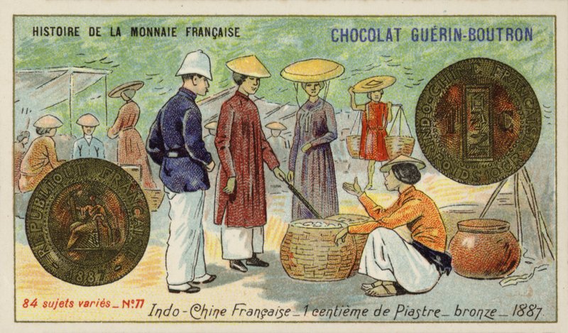 Brąz 1 centym płyty, Indochiny Francuskie autorstwa French School